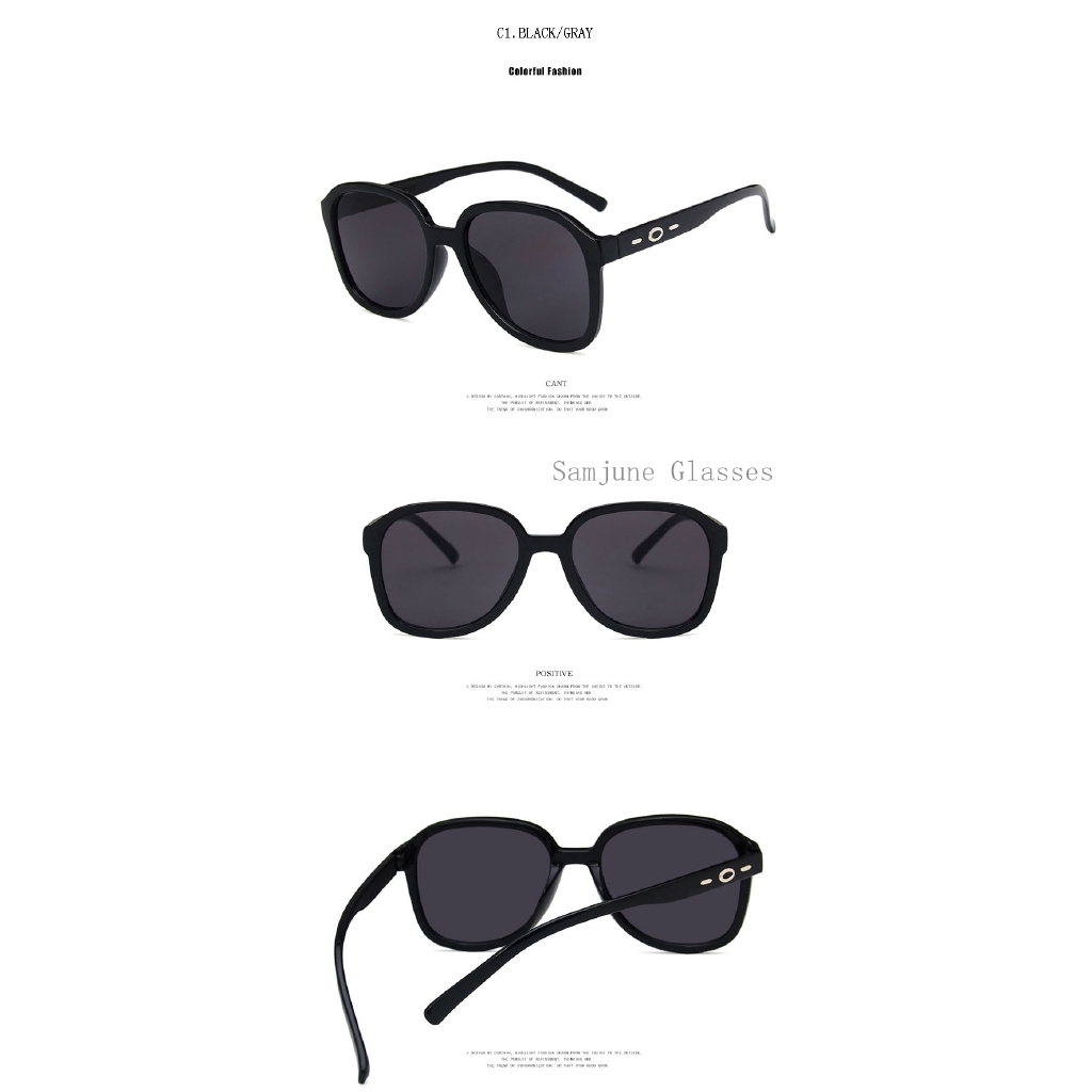 Kính mát Samjune gọng vuông thời trang retro cho nữ