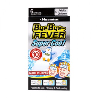 Miếng dán hạ sốt Bye Bye – Fever Super Cool (Hộp 6 miếng)