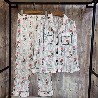 Hàng có sẵn - pijama ren hong hồng phong cách mới lạ