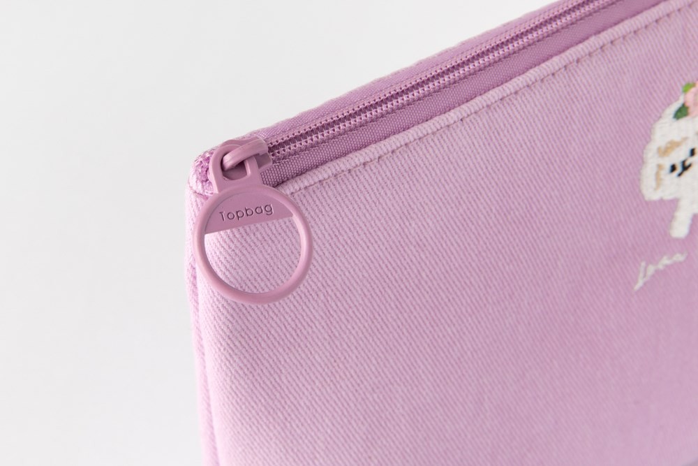 Túi ARTBOX Hàn Quốc Họa Tiết Bichon Màu Hoa Tím Nhạt Xinh Xắn