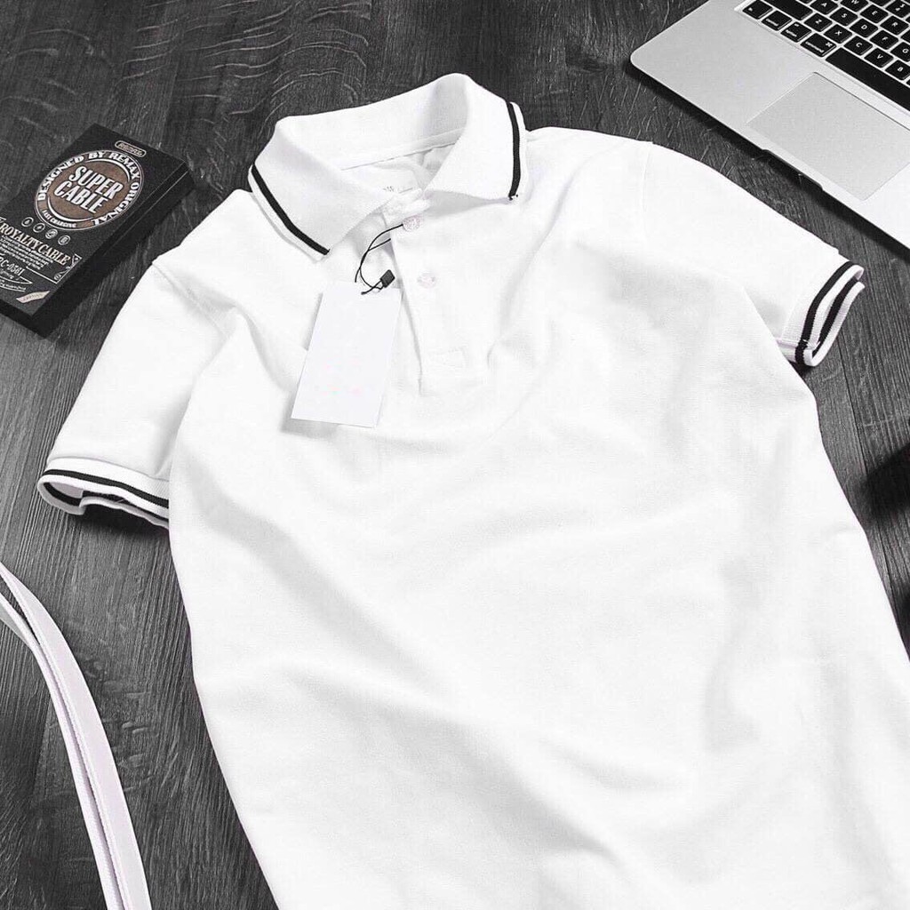 [FREESHIP 50K] Áo phông nam ngắn tay cổ bẻ phối viền chất cá sấu mềm mịn thấm hút mồ hôi - AP002 | BigBuy360 - bigbuy360.vn