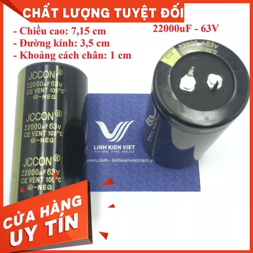 Tụ hóa 22000uF 63V (1 cái)