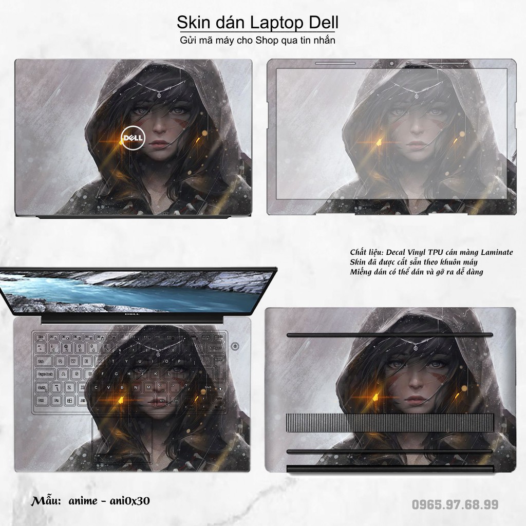 Skin dán Laptop Dell in hình Anime image (inbox mã máy cho Shop)