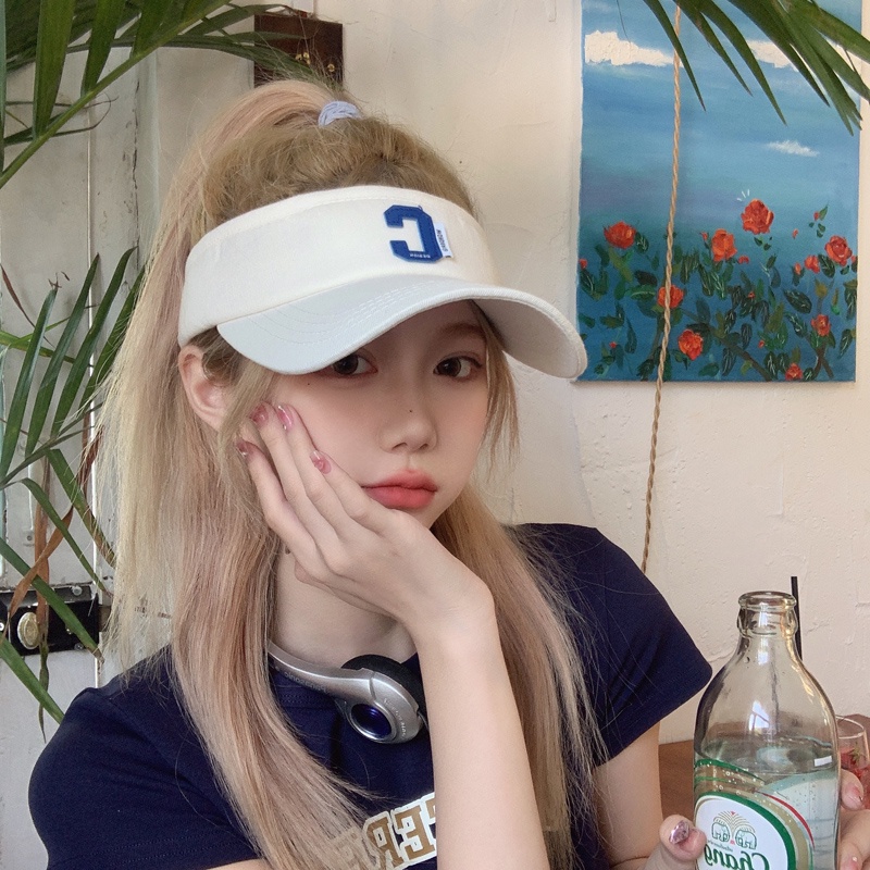 Mũ Lưỡi Trai Hở Chóp In Chữ C Phong Cách Hàn Quốc Chống Nắng Mùa Hè Dễ Phối Đồ
