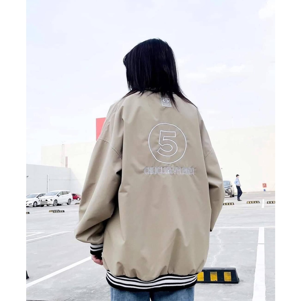 Áo khoác bomber nữ form rộng cute hàn quốc unisex dài tay CaMa Store AK81