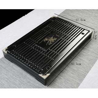 Khay trà gỗ nan tre phong cách nhật bản