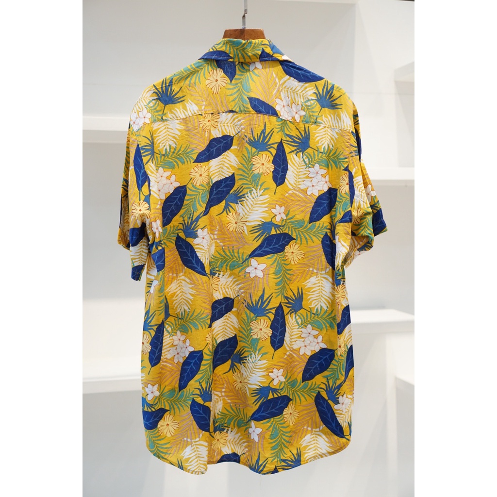 (SALE) Ao sơ mi nam Hawai ANHSTORE chất đũi họa tiết mùa hè