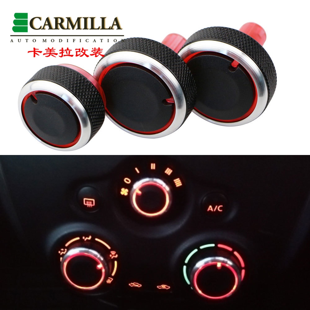 Set 3 Núm Vặn Điều Hòa Nhiệt Độ Cho Nissan New Sunny March AC