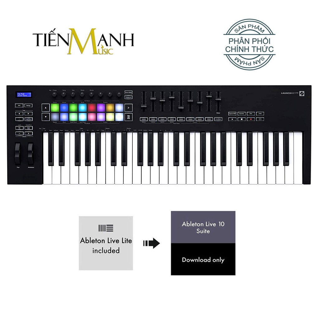 Novation Launchkey 61 MK3 Bàn phím sáng tác - Sản xuất âm nhạc Producer Keyboard Controller Ableton Live