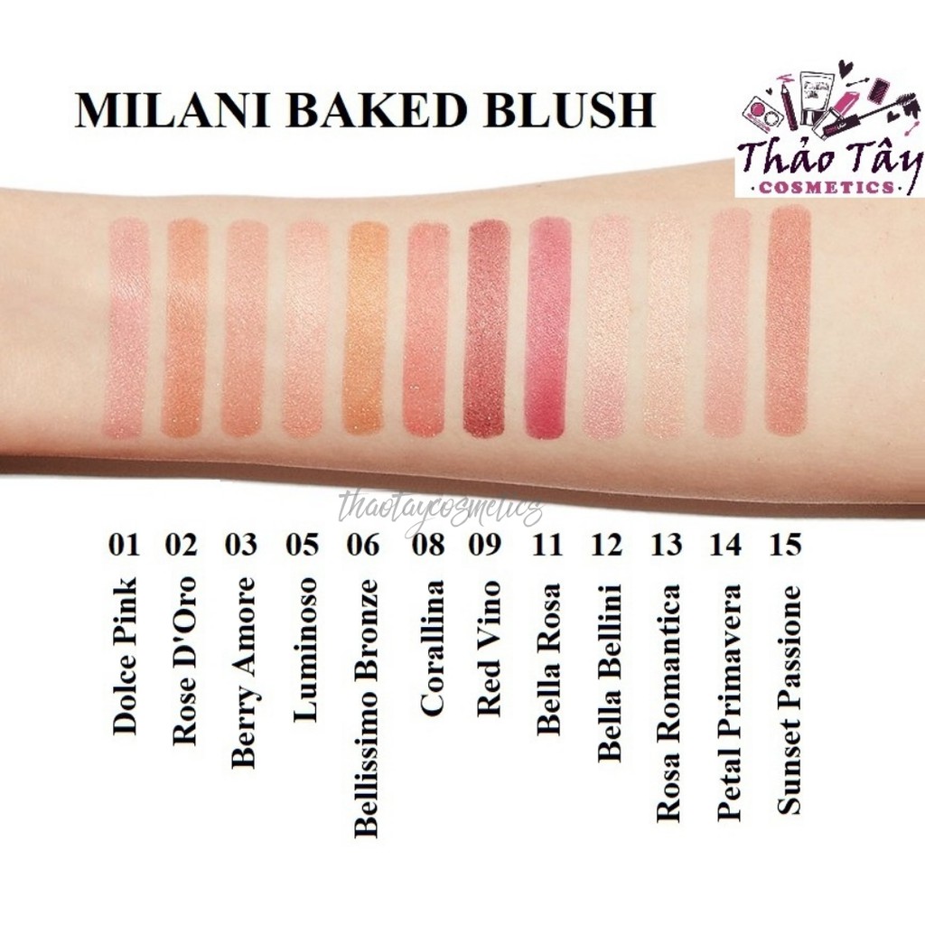 Phấn má hồng Milani Baked Blush (3.5g)