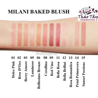 Phấn má hồng Milani Baked Blush (3.5g)