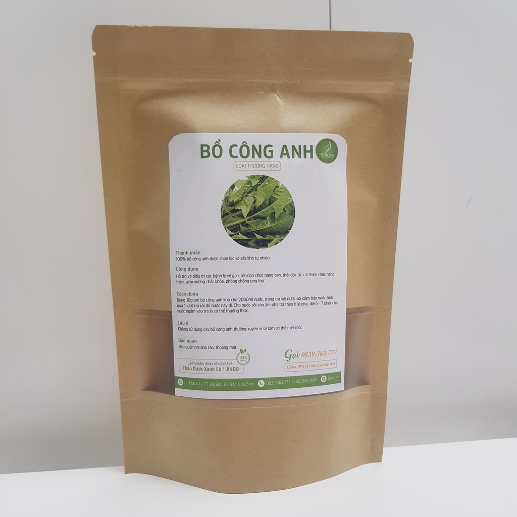 Bồ Công Anh gói 100g – Giải độc gan, thanh lọc cơ thể, ngừa Ung thư - JD076