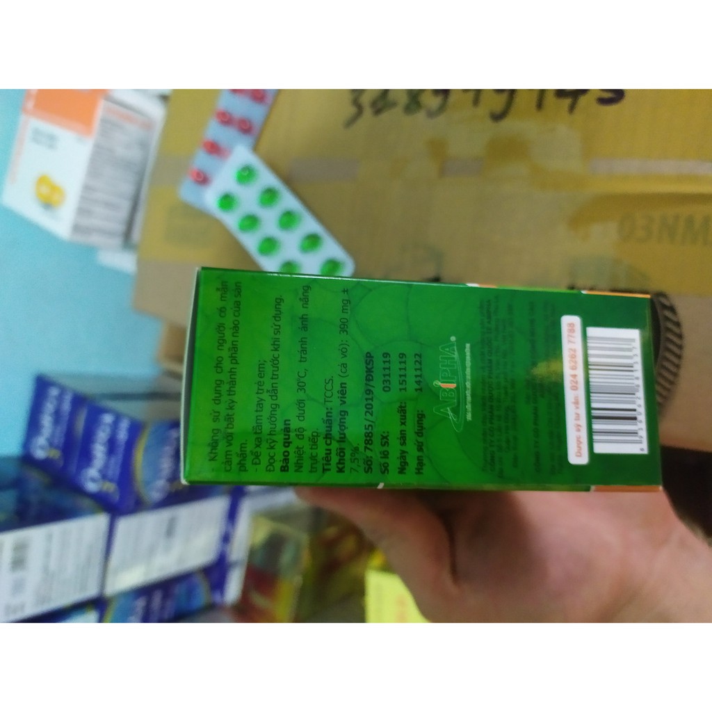 Eurosca, Eurosca Fort abipha Giảm ho, thông thoáng mũi, giảm các triệu chứng cảm lạnh, sổ mũi, đau họng