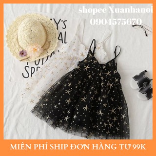 Combo 2 Váy bé gái 2 dây hình ngôi sao