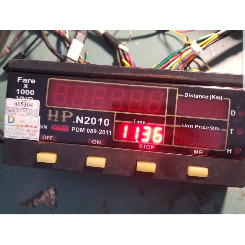 Cáp cài đặt giá cước đồng hồ Taxi HP N2010, BATM