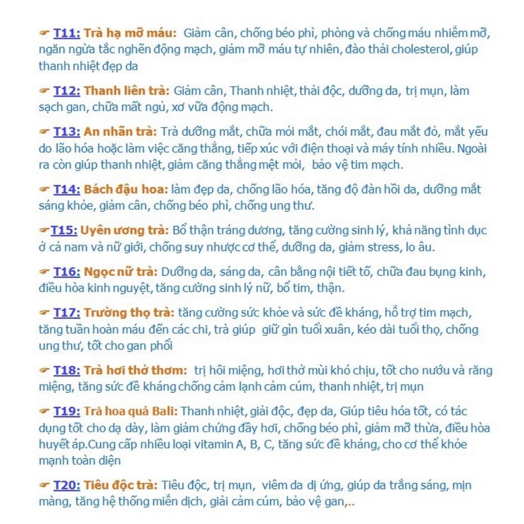 [RẺ HƠN MUA LẺ] 16 Vị Trà Hoa Khô TRÀ HOA KHÔ THẢO MỘC | BigBuy360 - bigbuy360.vn