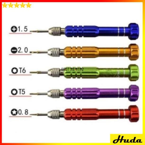 BỘ TUA VÍT 5 ĐẦU SIÊU CỨNG SỮA CHỮA ĐIỆN THOẠI Iphone, Ipad, Samsung  -  đồ làm mộc