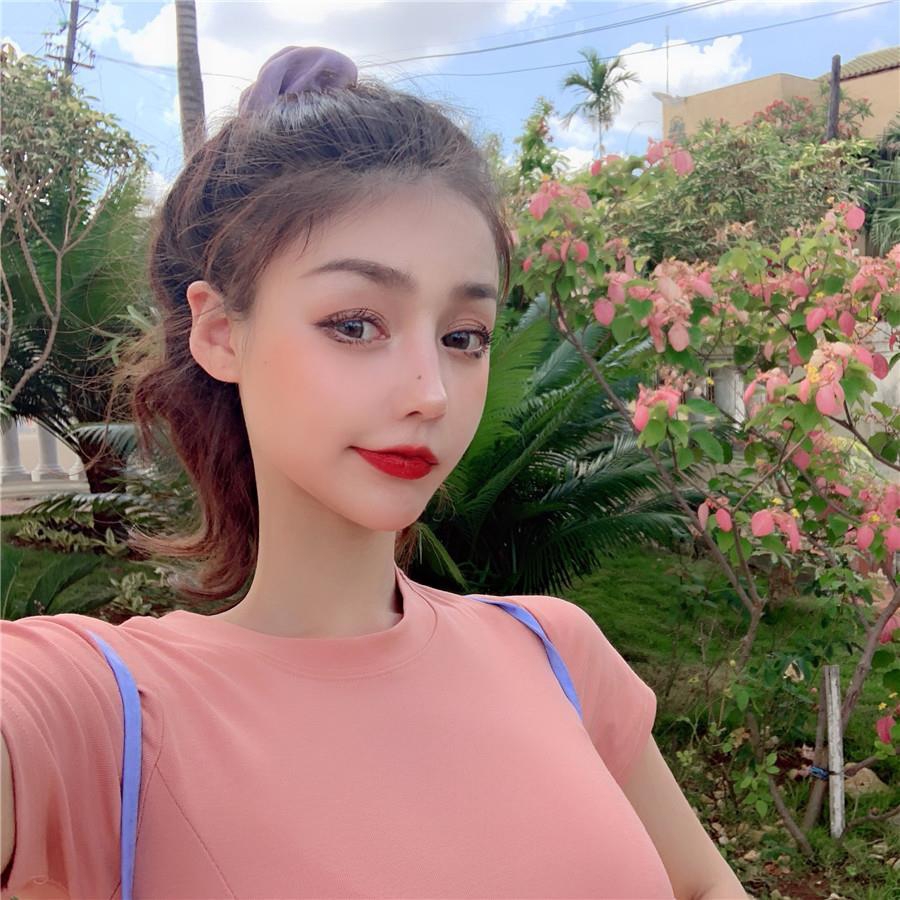Đầm thun tay ngắn dáng ôm phong cách mùa hè thời trang xinh xắn cho nữ | BigBuy360 - bigbuy360.vn