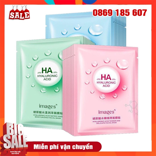 Mặt Nạ Dưỡng Trắng Da Mụn Cấp Ẩm Kiểm Soát Dầu HA Images Nội Địa Trung 25ml