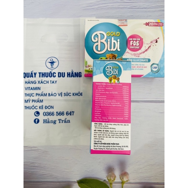 Siro Ăn ngon GOLD BIBI men và kẽm