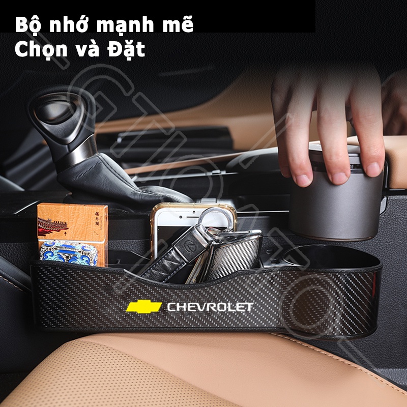 GTIOATO Khay Để Đồ Khe Ghế Ô Tô Khay ĐựNg Đồ Ô Tô Khay Đựng Đồ Khe Ghế Ô Tô Sợi Carbon Khay Đựng Đồ Đa Năng Cắm Khe Ghế Xe Đồ Đa Năng Cắm Khe Ghế Ô Tô Cho Chevrolet Cruze Spark Captiva Sonic Camaro Aveo Colorado Corvette Silverado Tahoe Spin