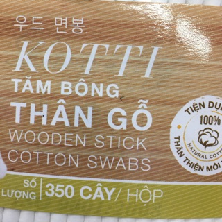 Tăm bông KOTTI 350 cây/ Hộp