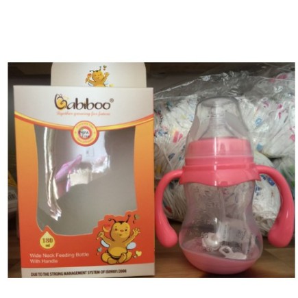 Bình Sữa Babiboo 180ml Cổ Rộng Cho Bé Yêu