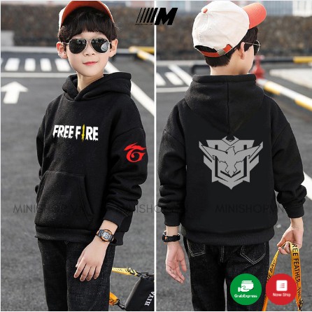 Áo hoodie / Áo nỉ Game Free Fire cho bé trai MinishopVN