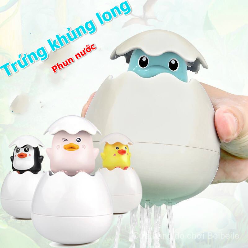 Phòng Tắm Tắm Phao Vòi Xịt Nước Màu Vàng Chim Cánh Cụt Trứng Khủng Long Bé Chơi Đàn Ông Và Phụ Nữ Tắm Em Bé Đồ Chơi Vòi