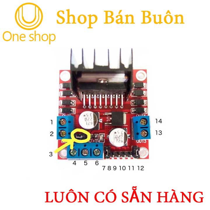 Module Điều Khiển Động Cơ L298 Mạch Cầu H Chất Lượng