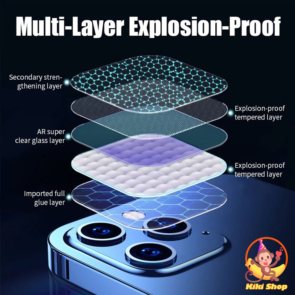 Cho IPhone 11 Pro Max Miếng dán cường lực bảo vệ camera sau điện thoại màu trong suốt cho IPhone 13 12 14 Pro Max 15Promax X XS MAx XR 8 7 Plus
