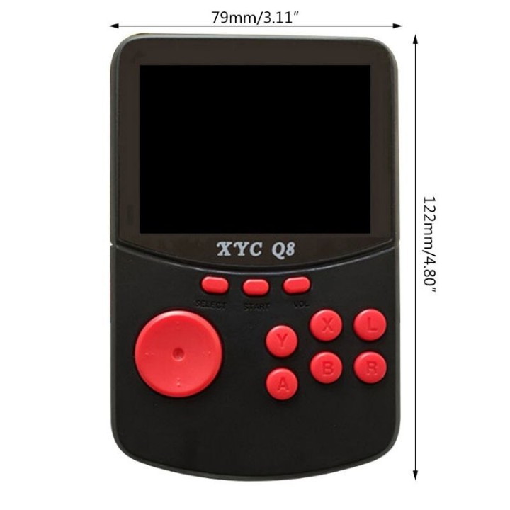 Máy chơi game cầm tay XYC Q8 Màn hình màu 2,8 inch - hỗ trợ ra Tivi , Trò Chơi Điện Tử NES  SNES  MAME  MD  GBA