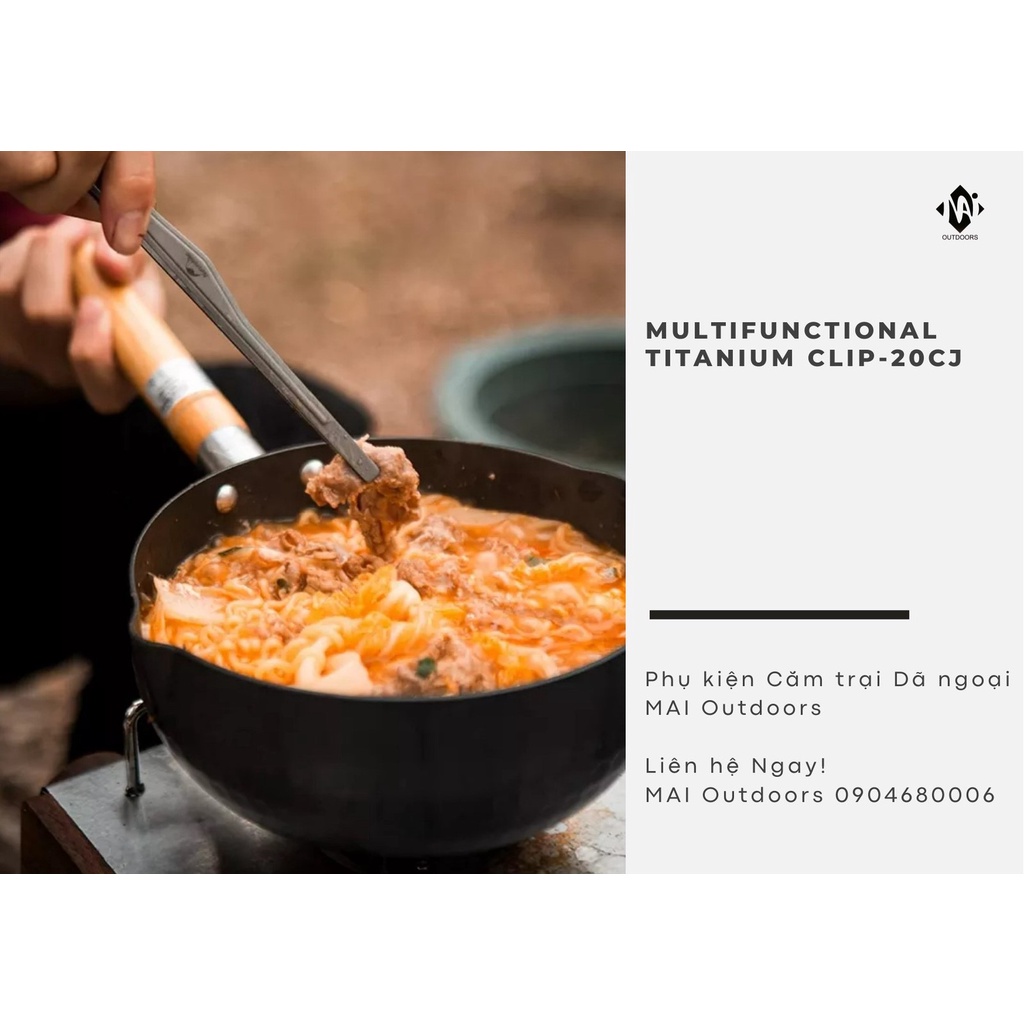 Kẹp nướng BBQ Titanium đa năng NatureHike NH20SK002