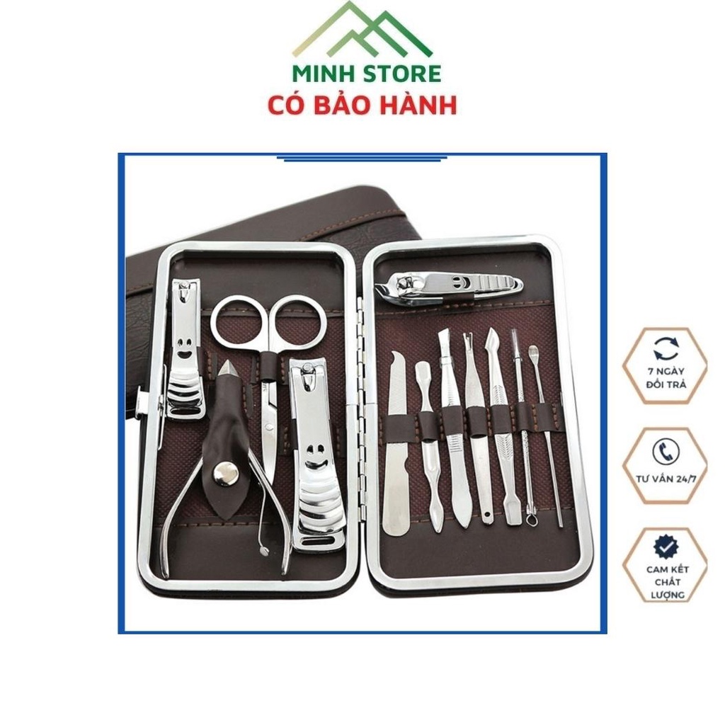 Bộ Dụng Cụ Bấm Móng 12 Món inox Cao Cấp