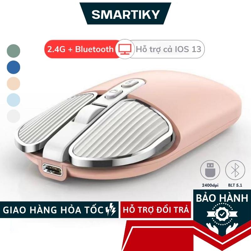 Chuột Không Dây, Chuột Bluetooth Pin Sạc M203 Chế Độ Bảo Mật Thích Hợp MAC - iPad - Laptop - Máy Tính Bảng