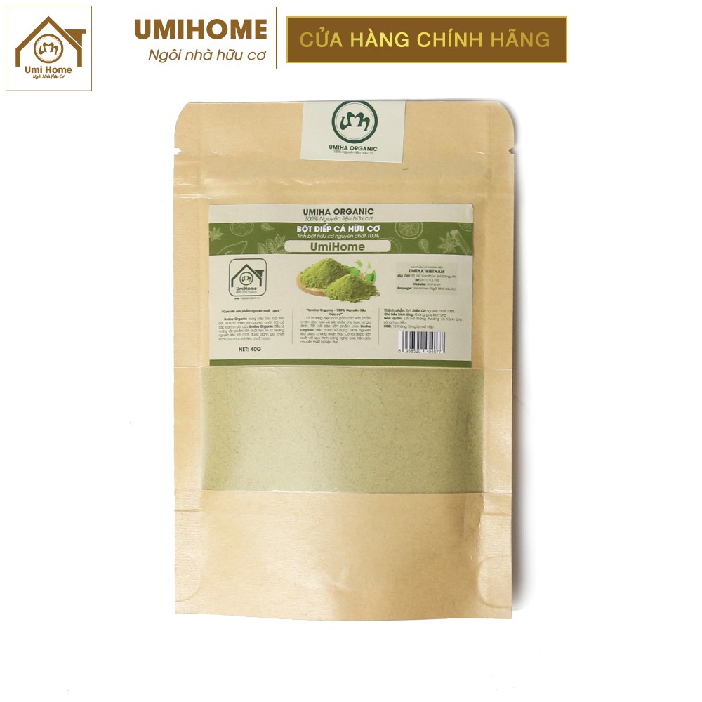 Bột Diếp Cá hữu cơ UMIHOME nguyên chất | Fish lettuce powder 100% Organic 35G