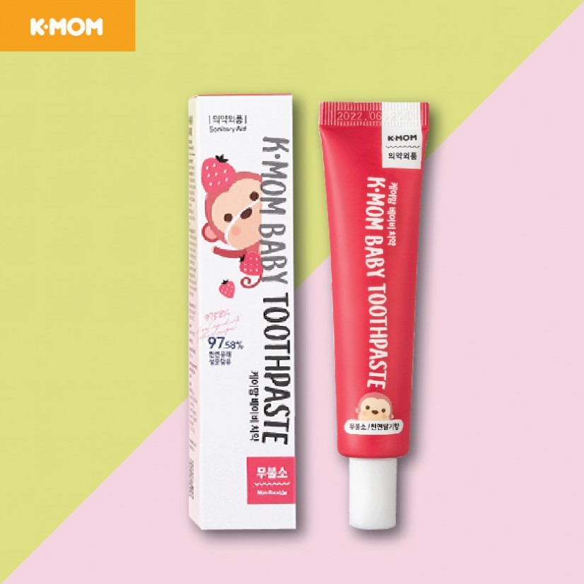 Kem đánh răng trẻ em K-Mom Hàn Quốc 6-36 tháng 30g