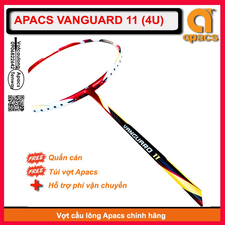 [Vợt cầu lông Apacs Vanguard 11- 4U] – Vợt chuyên công, dễ thuần, dễ đánh