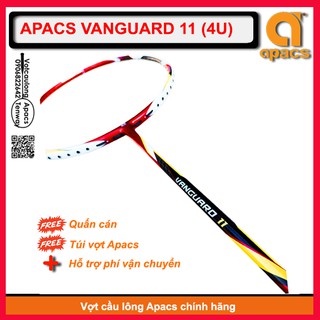 Chính hãng_[Vợt cầu lông Apacs Vanguard 11- 4U] – Vợt chuyên công, dễ thuần, dễ đánh