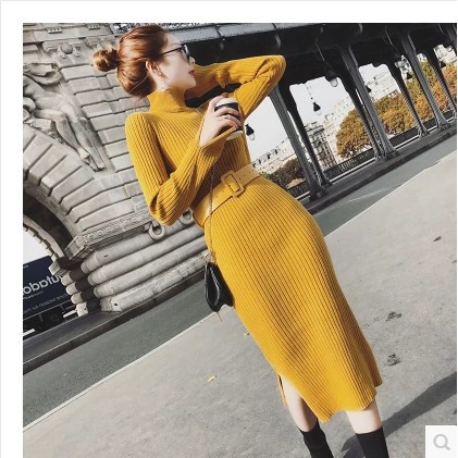 Co san VÁY LENBODY DÀI TAY XẺ TÀ CAO CỔ DO01 | BigBuy360 - bigbuy360.vn