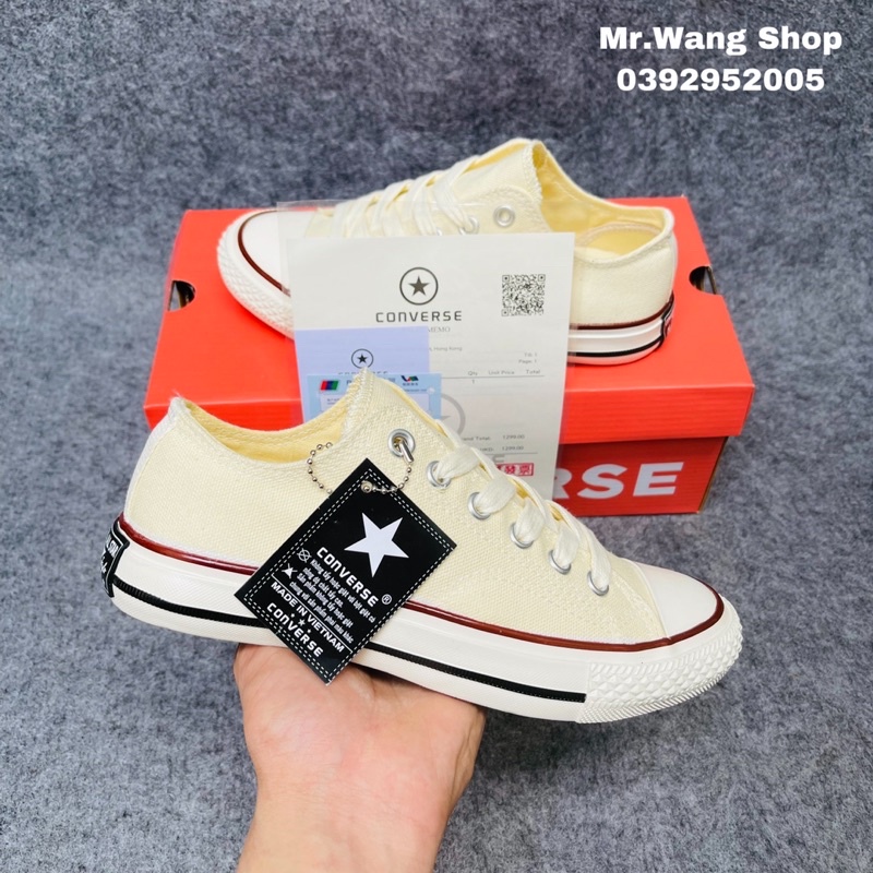 Giày Converse 1970s đen trắng Tặng kèm boxbill,tất,lọ tẩy