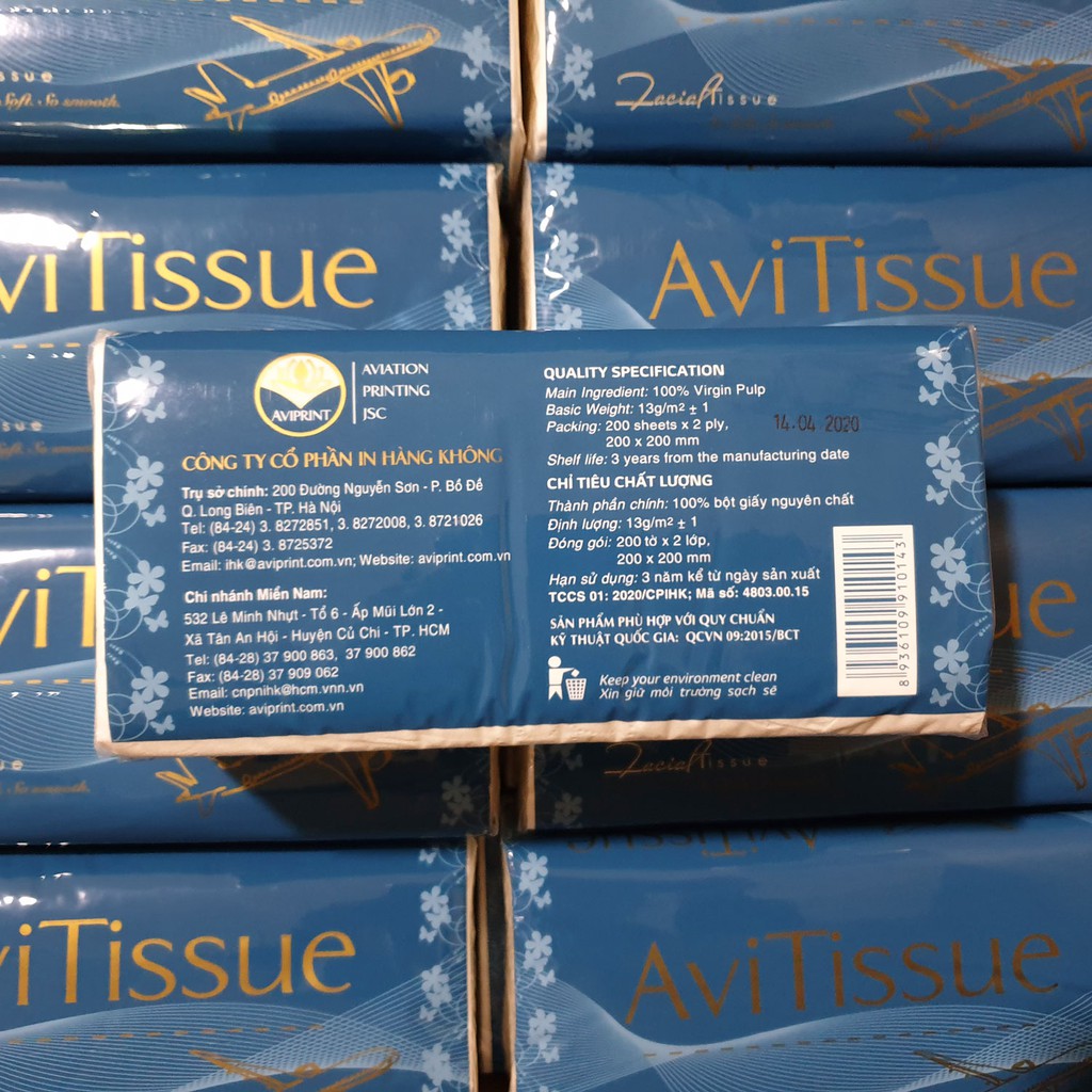 Giấy Lụa Rút Gói 200 tờ 2 lớp AVIPRINT cao cấp, tiện dụng