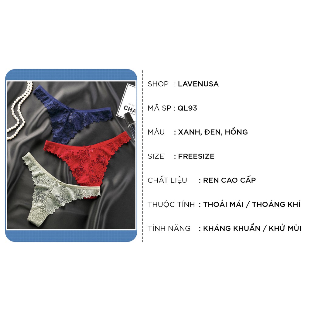 Quần lót lọt khe ren cao cấp nâng mông sexy giá rẻ QL93 | BigBuy360 - bigbuy360.vn