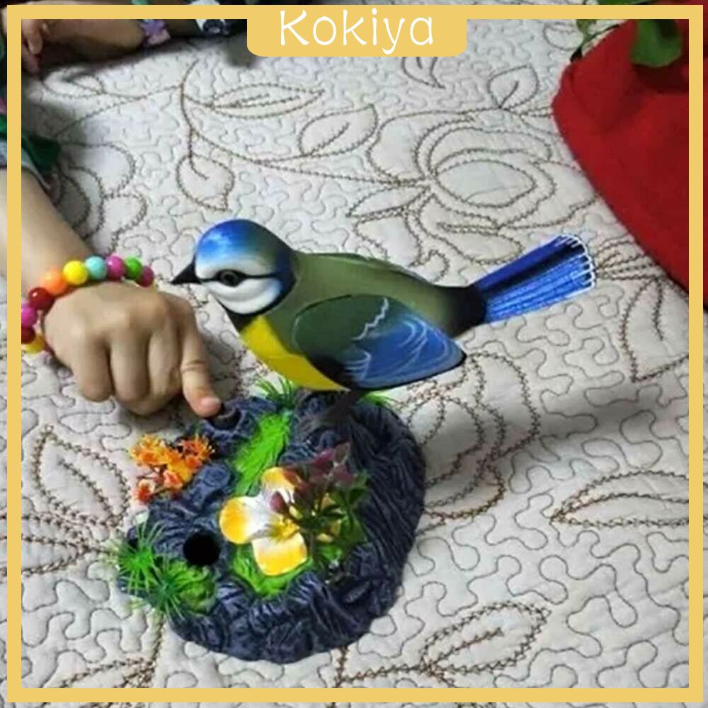 Mô phỏng Chim hát trong điều khiển máy bơm Trang trí đồ chơi thú cưng điện tử