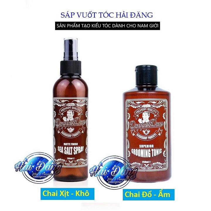 [Hàng Nhập UK] Dưỡng tóc tăng độ phồng Dapper Dan Grooming Tonic 250ml Prestyling - Chính hãng