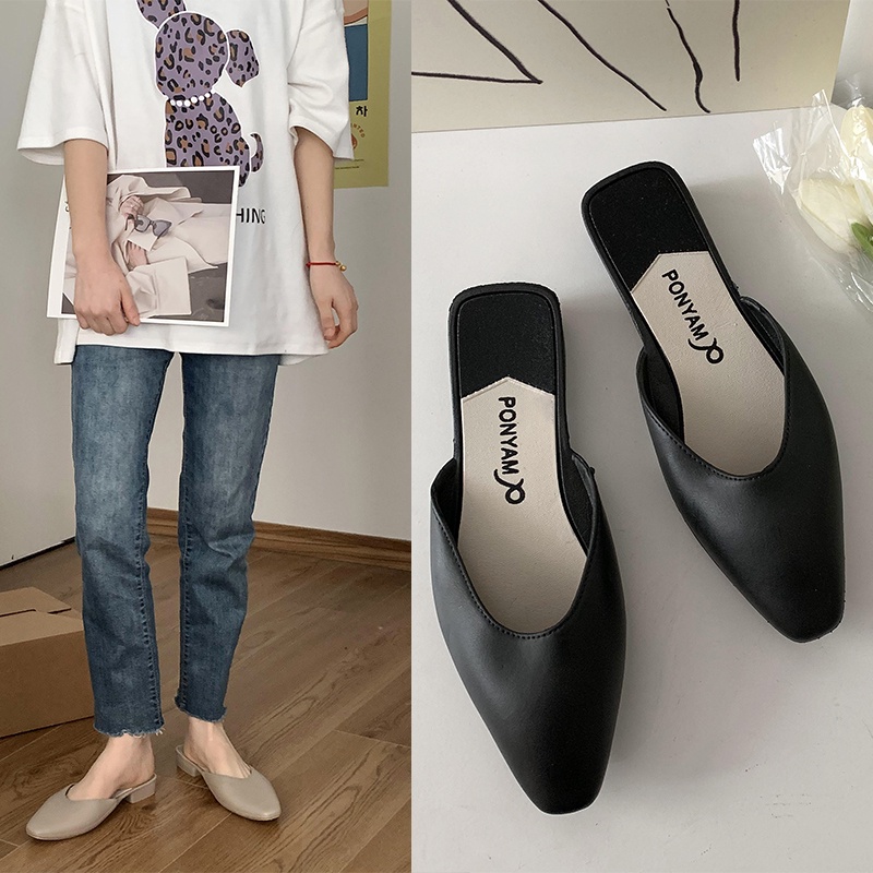 Giày Cao Gót Da Mũi Nhọn Thời Trang Cho Nữ