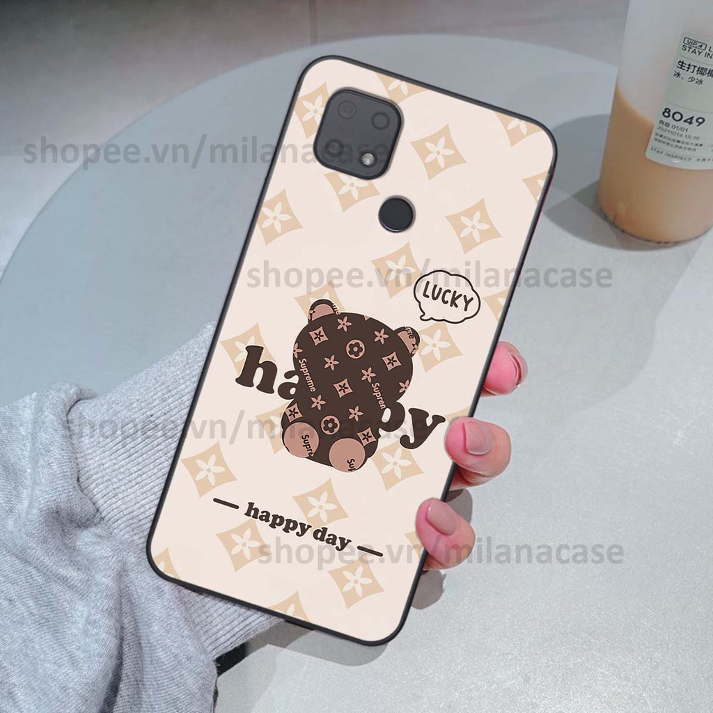 Ốp Xiaomi Redmi 10C gấu be@rBrick gấu Teddy Kaws siêu đẹp, phong cách, cá tính