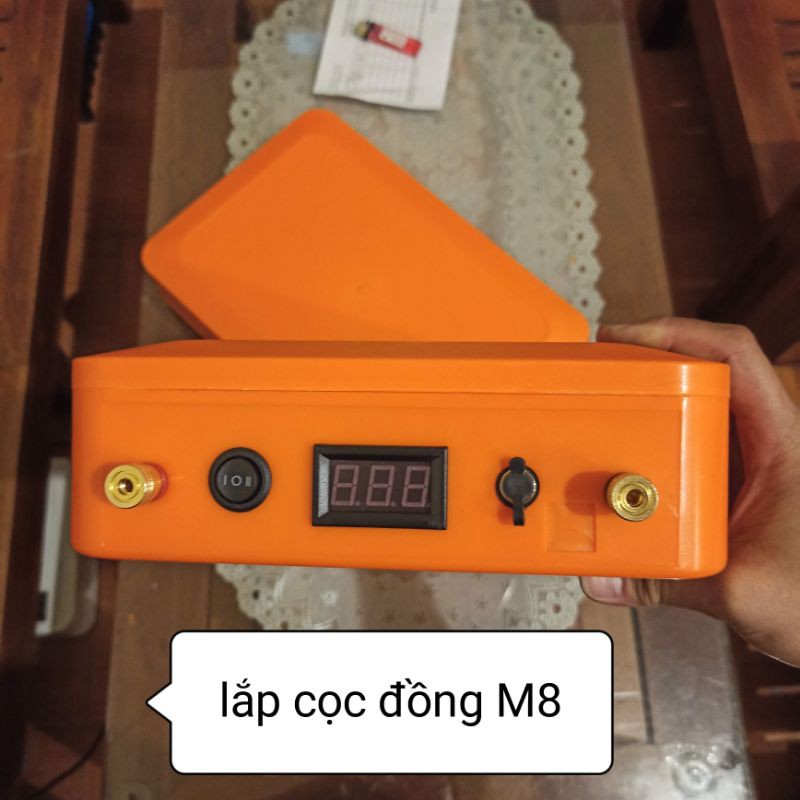 Vỏ cam dùng lăp pin, tối đa 48 cell 32650 hoặc 24 cell 33140