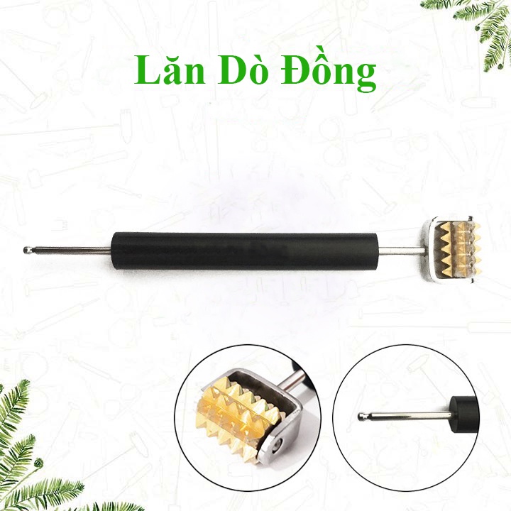 Dụng Cụ Diện Chẩn Lăn Dò Đồng (diện chẩn chính hãng loại 1 giá tốt, cây dò huyệt, cây sao chổi, lăn dò đinh, giọt mưa)