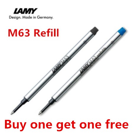 Ruột Bút Bi Lăn Kèm Nắp Màu Đen/Xanh Lam M63